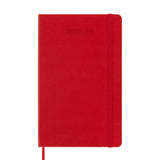 Moleskine 2024-2025 Agenda - Weekly, Large Hardcover, Red