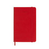 Moleskine 2025 Agenda - Weekly, Pocket Hardcover, Red