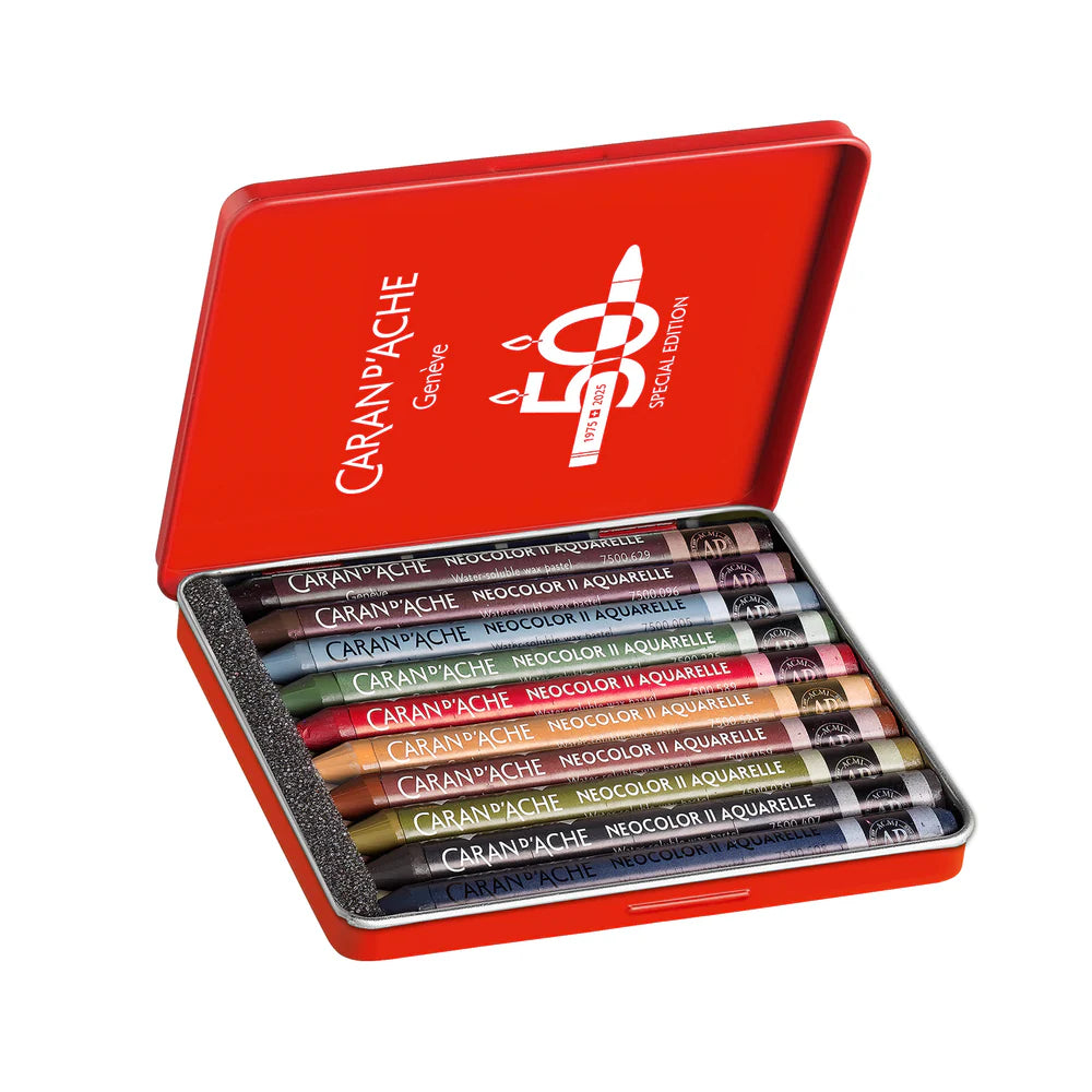 Caran d'Ache Neocolor II Watersoluble 10pk - Dark Set – Midoco Art