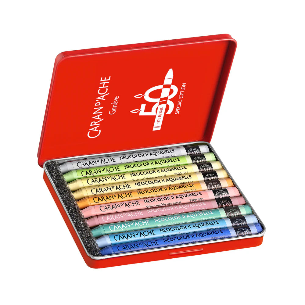 Caran d'Ache Neocolor II Watersoluble 10pk - Pastel Set – Midoco
