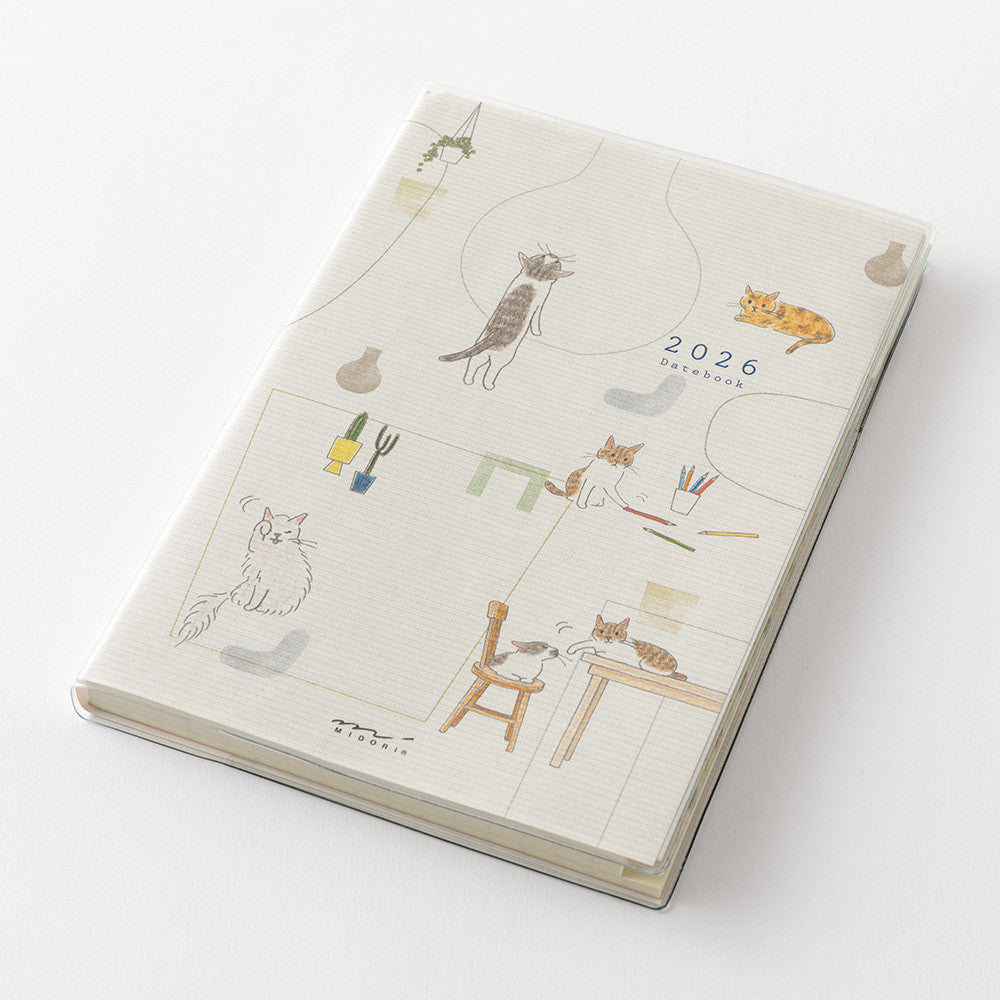Midori 2026 Agenda, Weekly/Monthly - B6, Cats – Midoco Art