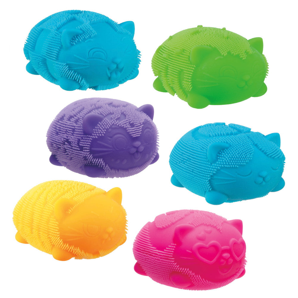 Schylling NeeDoh Fuzz Ball Wild Cats, Assorted – Midoco Art