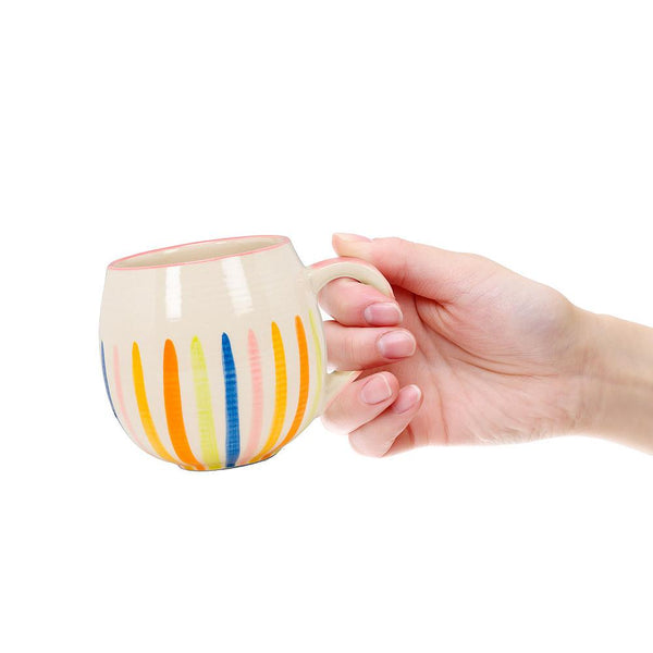 Abbott Stoneware Mug 16oz Colourful Lines (Ó)