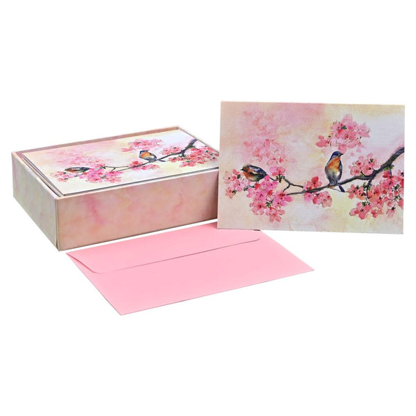 Peter Pauper Press Notecards 14pk - Cherry Blossoms in Spring