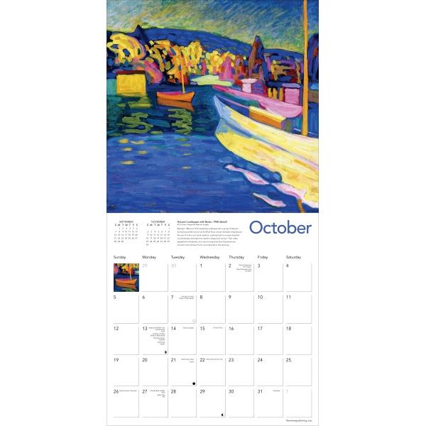 Flame Tree 2025 Wall Calendar Wassily Kandinsky Midoco Art & Office