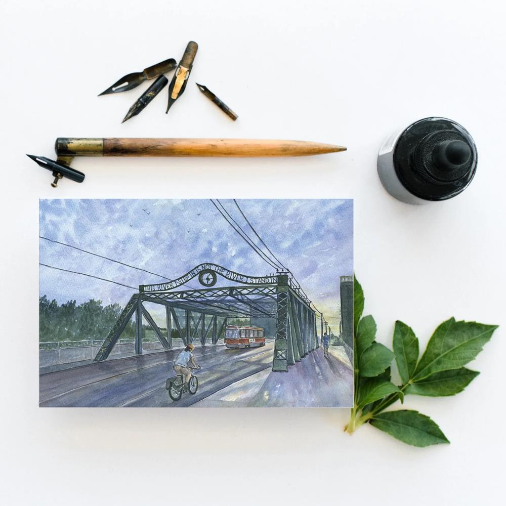 Gotamago Postcard Toronto Queen Street Viaduct Midoco Art & Office