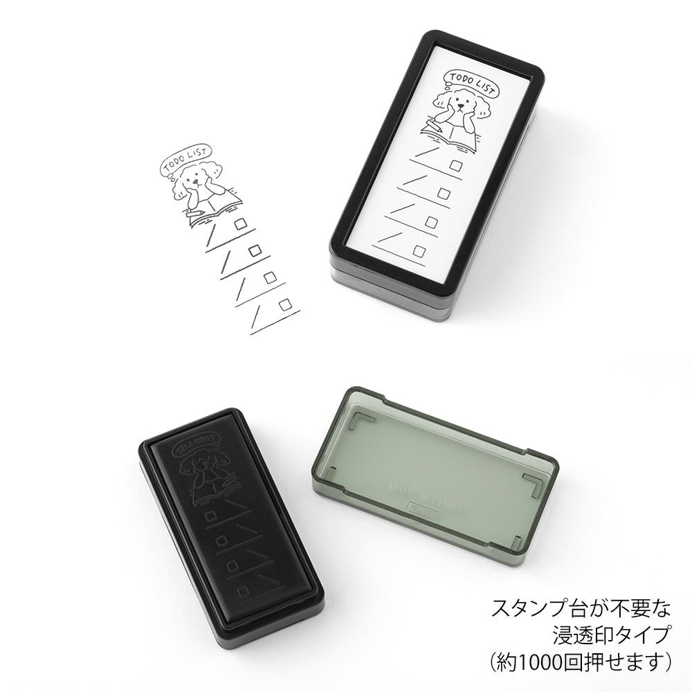 Midori Pre-Inked Paintable Stamp, Half Size - To Do List – Midoco Art ...