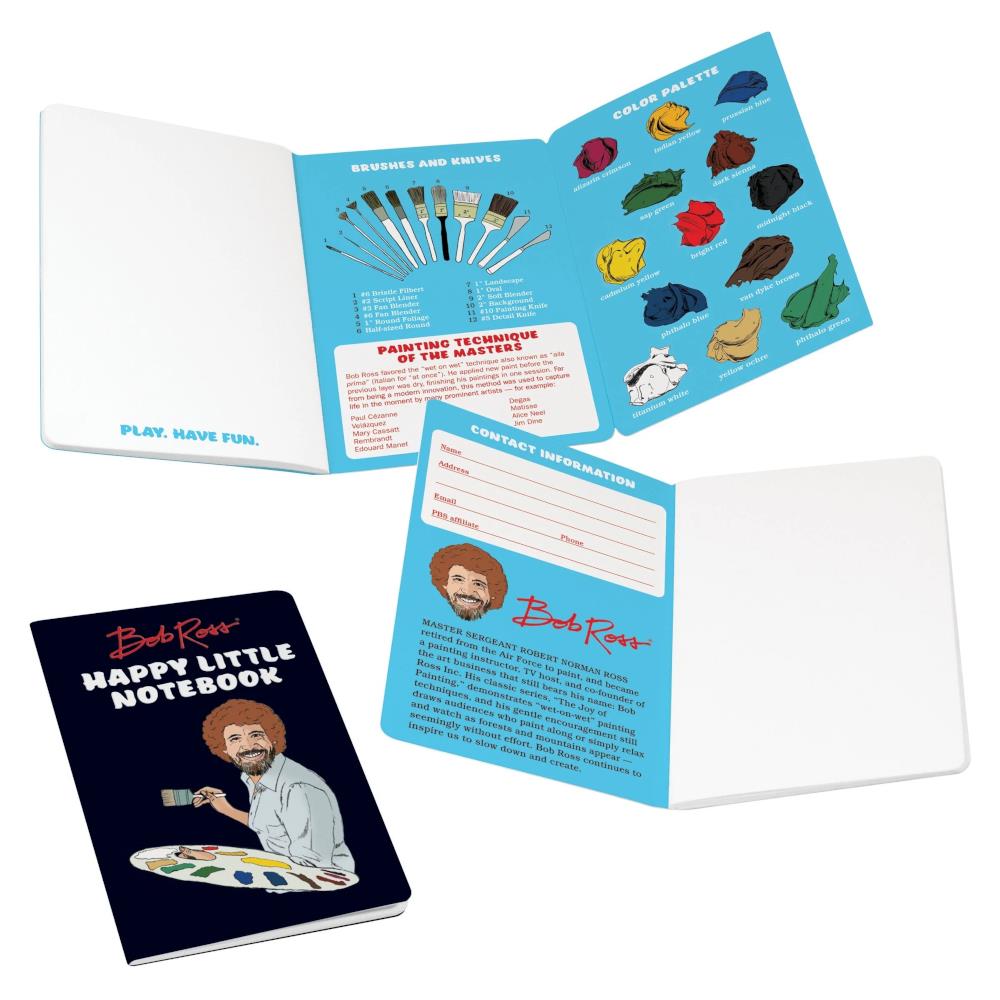 Unemployed Philosophers Guild Bob Ross Happy Little Pocket Notebook – Midoco  Art & Office Supplies