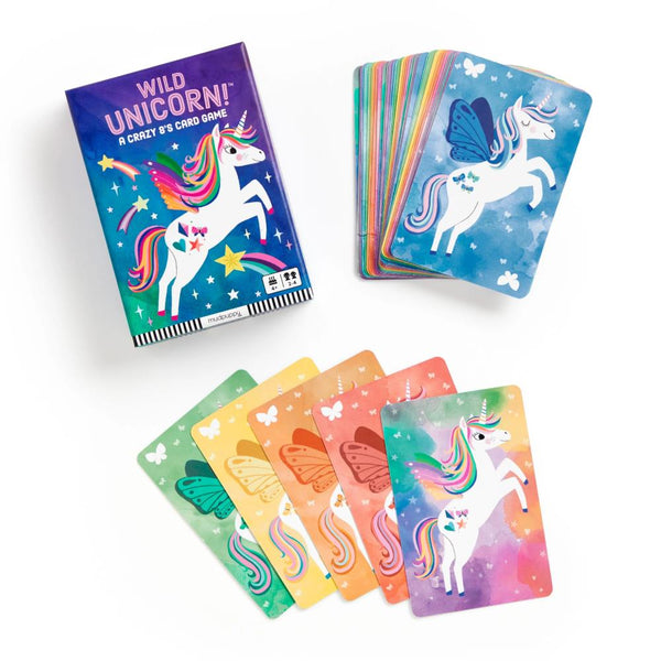 Mudpuppy Card Game - Wild Unicorn! (Crazy 8's)