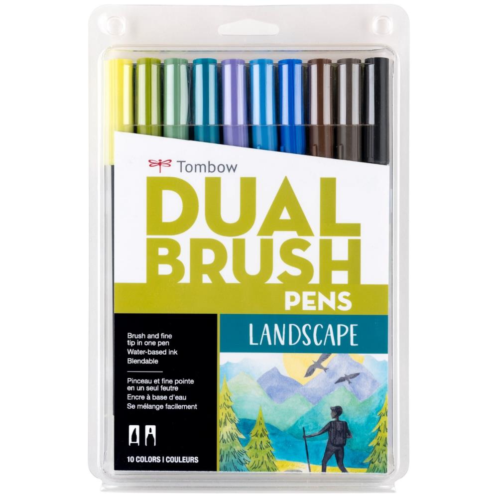 Tombow Dual Brush Pen Set 10pk Landscape – Midoco Art & Office