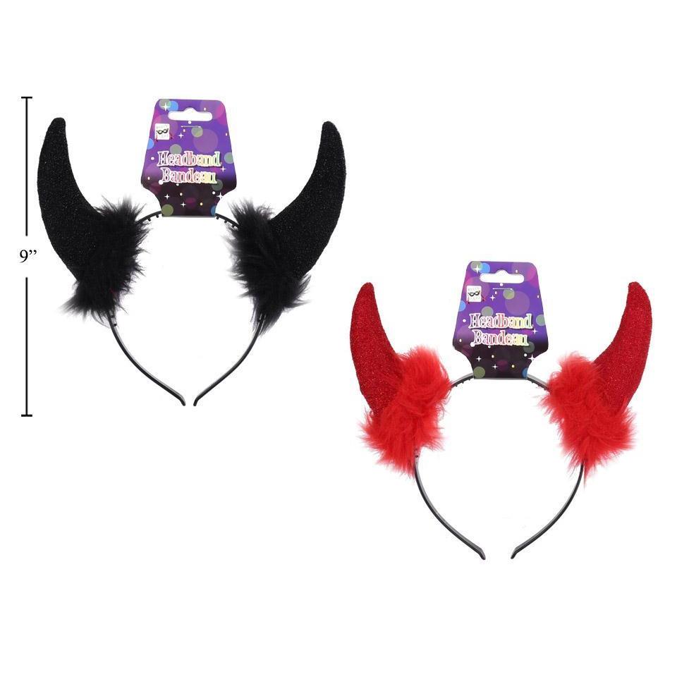 Party Gear Devil Horn Headband, Assorted Midoco Art & Office Supplies