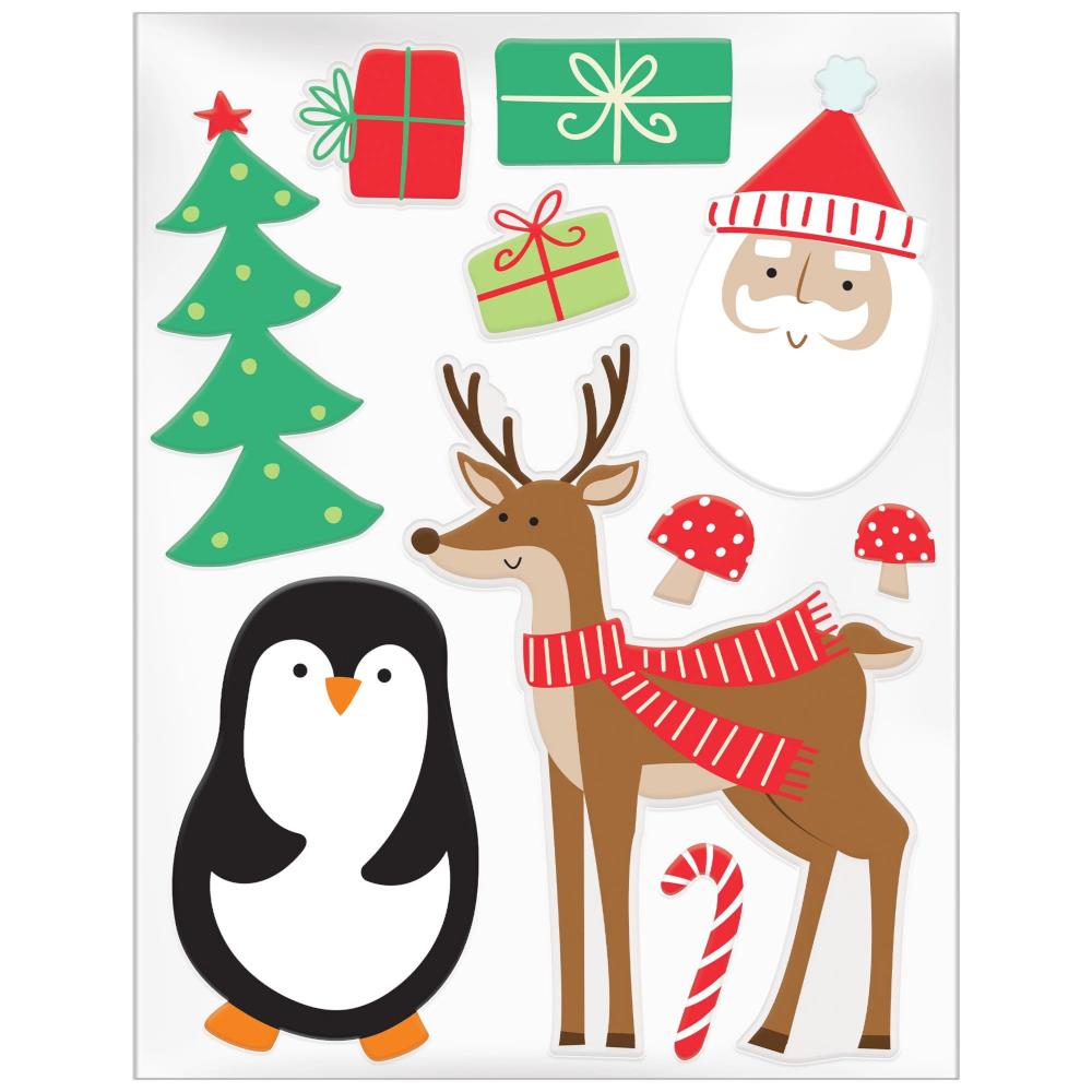 Amscan Christmas Gel Window Clings – Midoco Art & Office Supplies