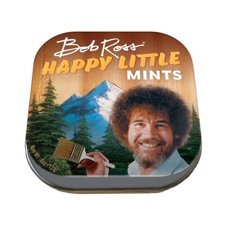 Unemployed Philosophers Guild Mints - Bob Ross's Happy Little Mints – Midoco  Art & Office Supplies