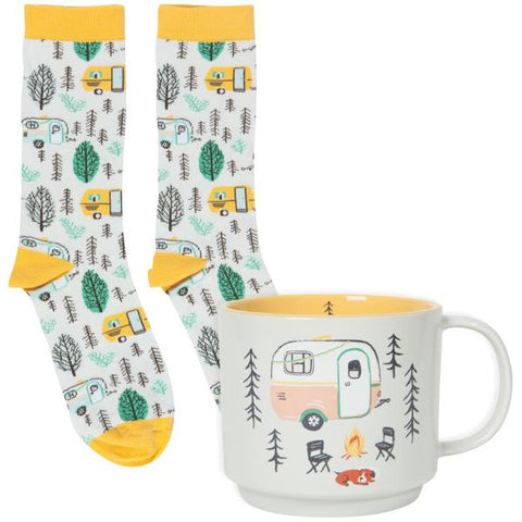Danica Jubilee Mug & Socks Set - Happy Camper (Ó)