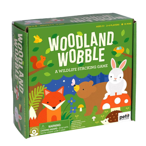 Petit Collage Woodland Wobble Stacking Game