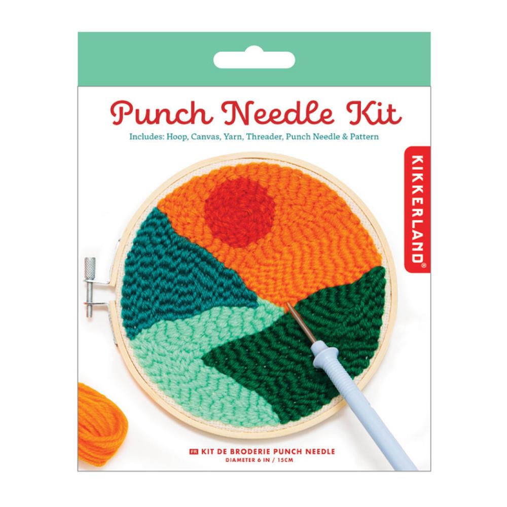 Kikkerland Mini Punch Needle Kit - Landscape – Midoco Art & Office