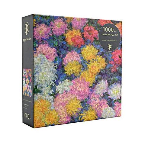 Paperblanks 1000pc Puzzle - Monet’s Chrysanthemums