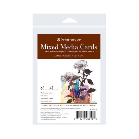 Strathmore Creative Cards 6pk 3.5x4.875" - Mixed Media, 400 Series