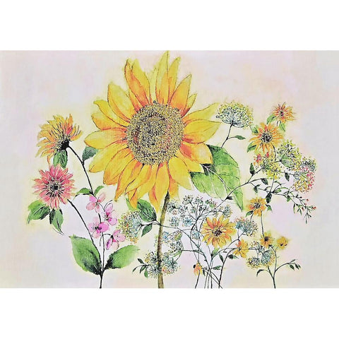 Peter Pauper Press Notecards 14pk - Watercolour Sunflower