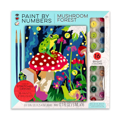 Bright Stripes iHeartArt Paint By Numbers - Mushroom Forest