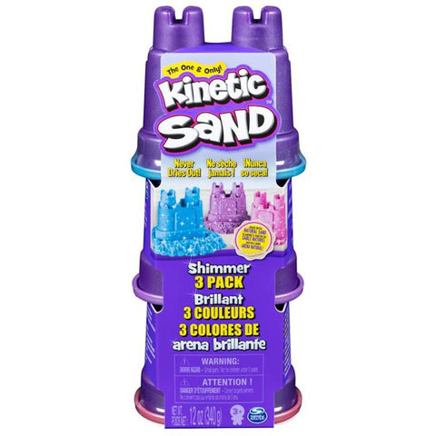 Spin Master Kinetic Sand 4oz 3pk - Pastel Shimmer