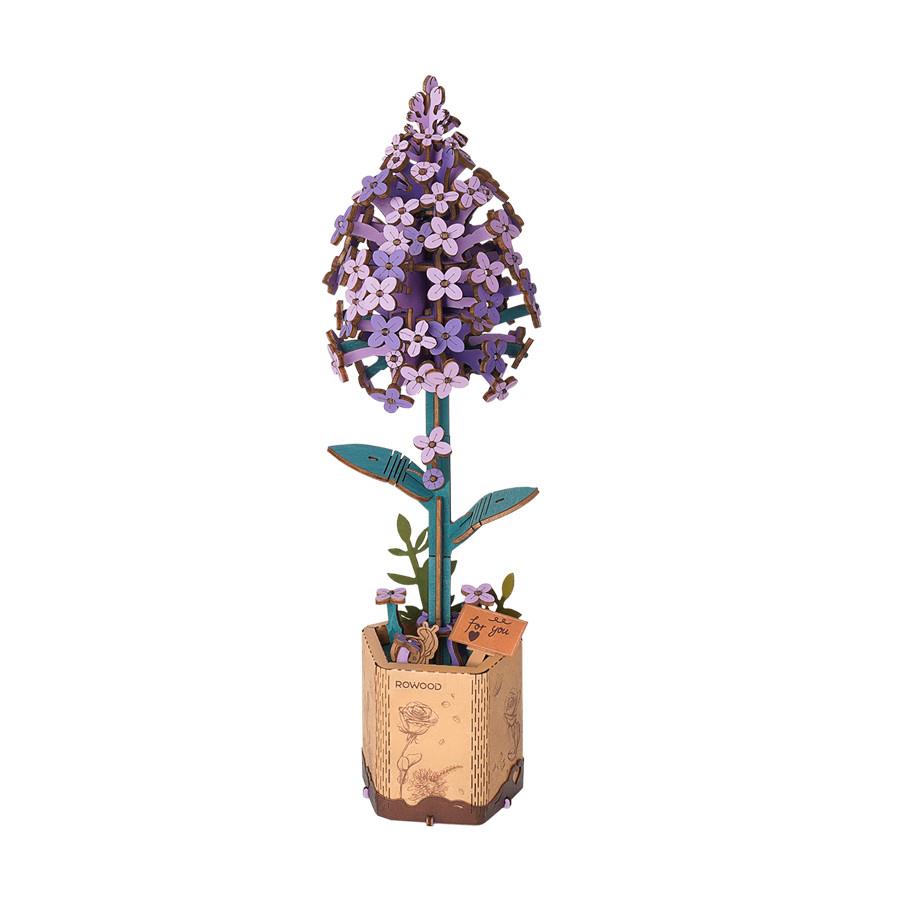 Robotime Rowood Wooden Bloom Craft - Lilac – Midoco Art & Office