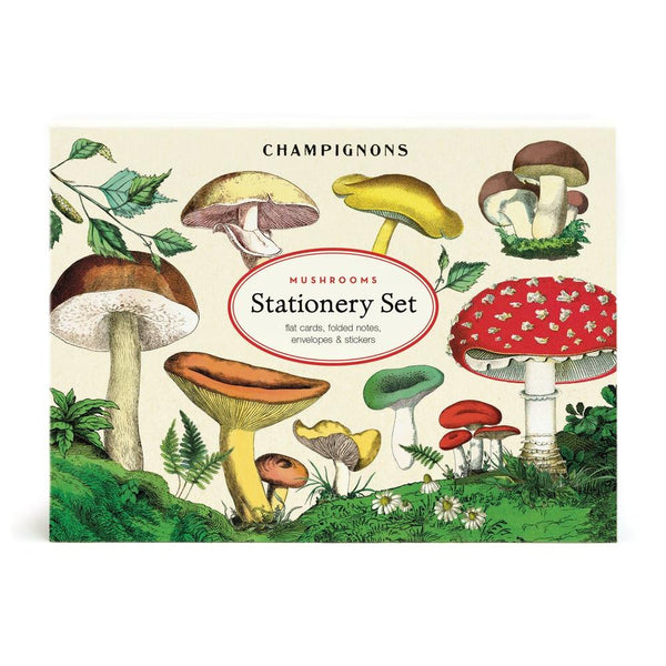 Cavallini Stationery Set - Mushrooms