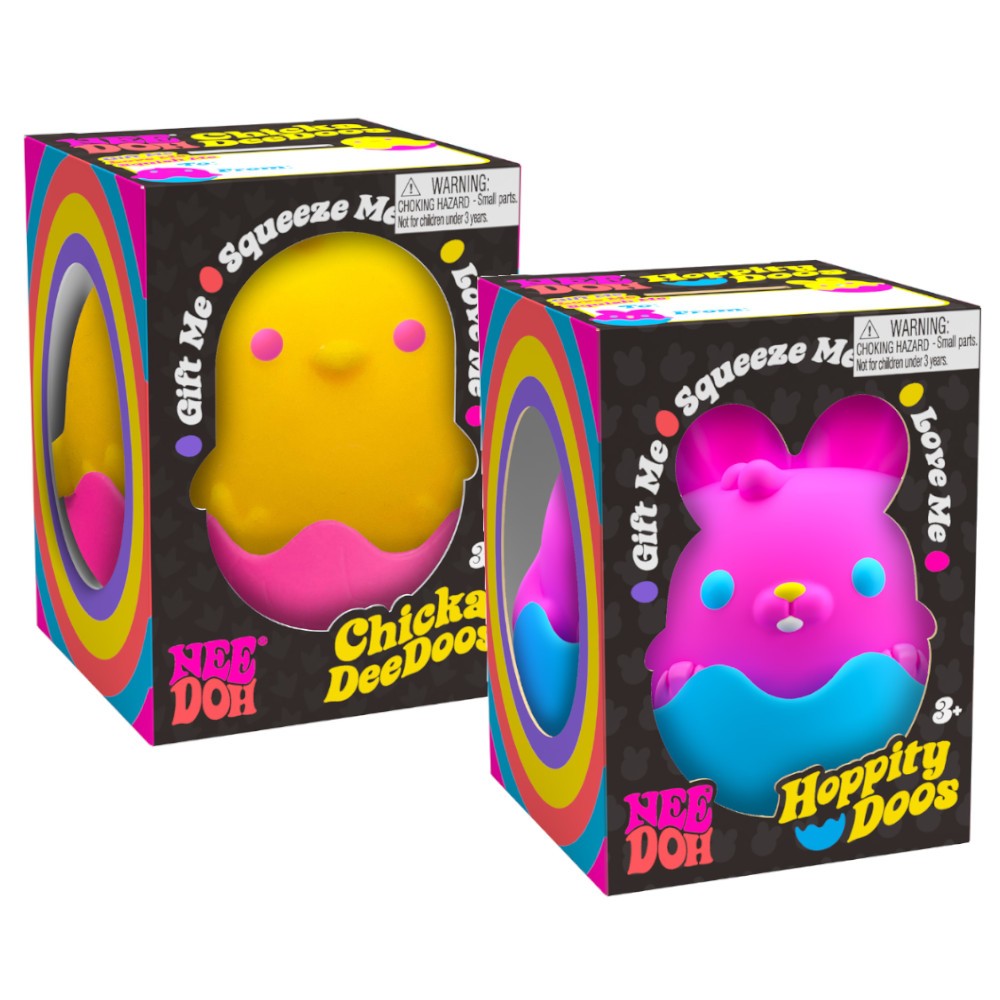 Schylling NeeDoh ChickaDeeDoos & HoppityDoos, Assorted – Midoco