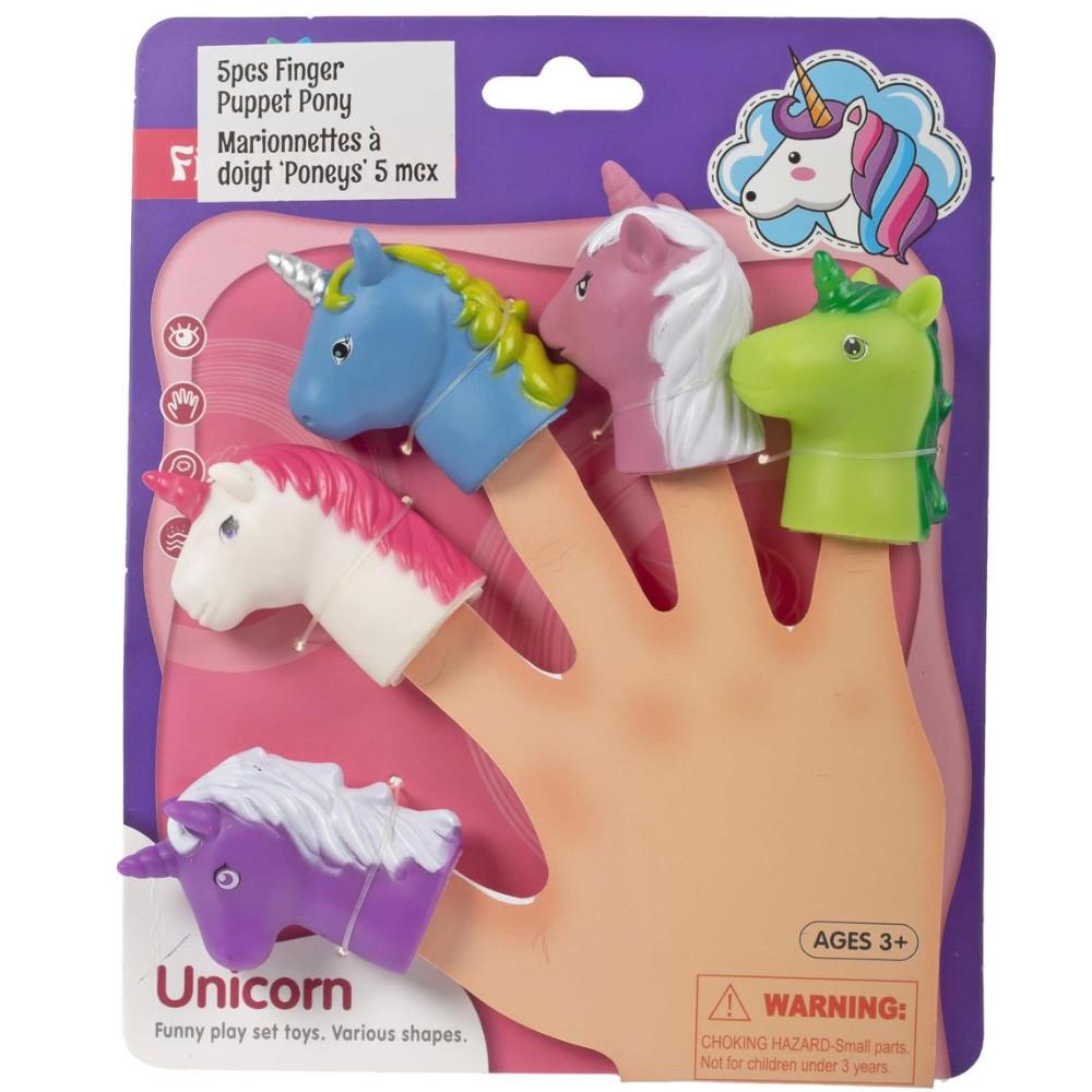 CTG Finger Puppet Set 5pc Unicorns – Midoco Art Office Supplies - Main Image
