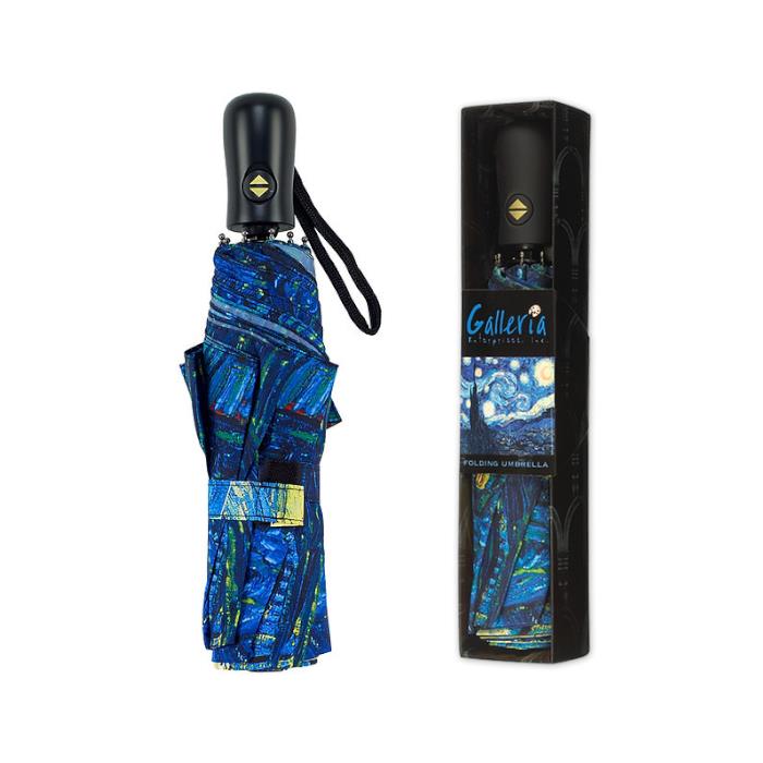 Galleria Folding Umbrella Vincent Van Gogh Starry Night Midoco Art