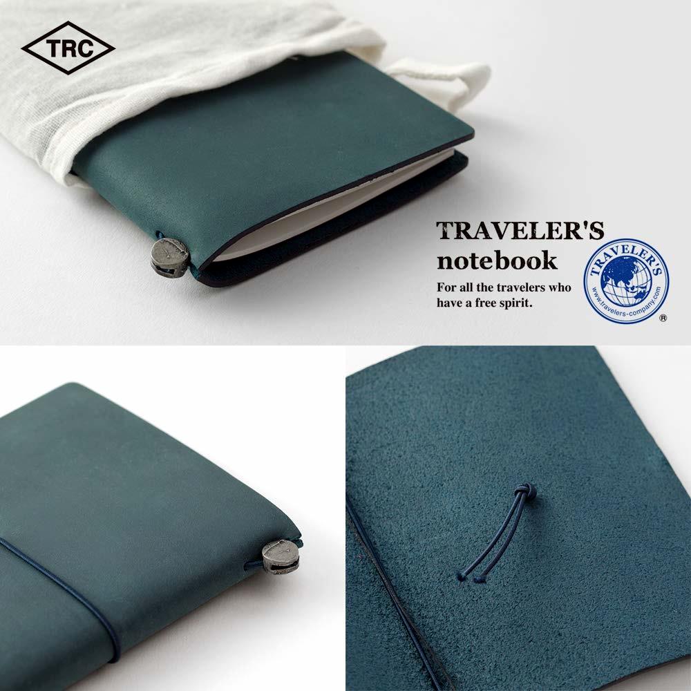 Traveler's Company Leather Passport Notebook - Blue – Midoco Art