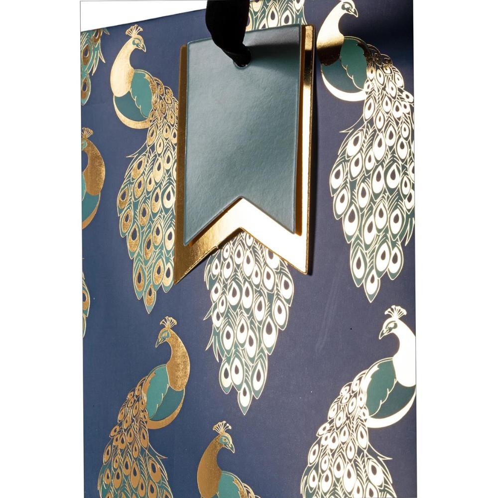 Paper Trendz Peacock Gift Bag Large Midoco Art & Office Supplies