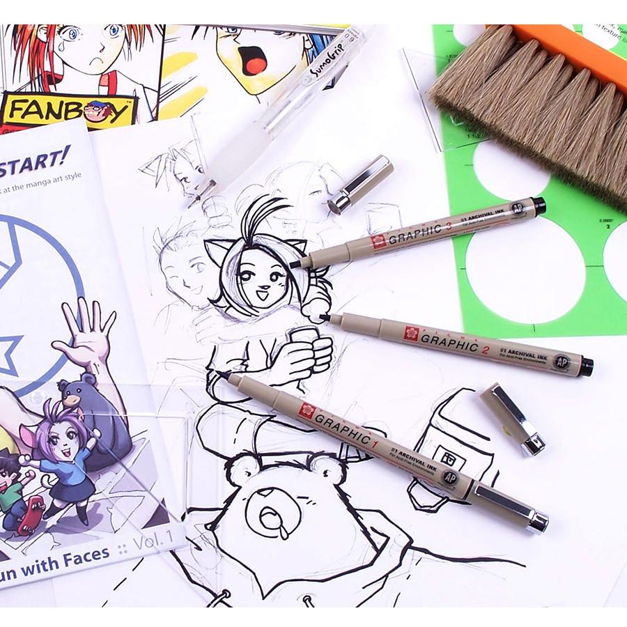 Sakura Pigma Graphic Pen Black – Midoco Art - Main Image