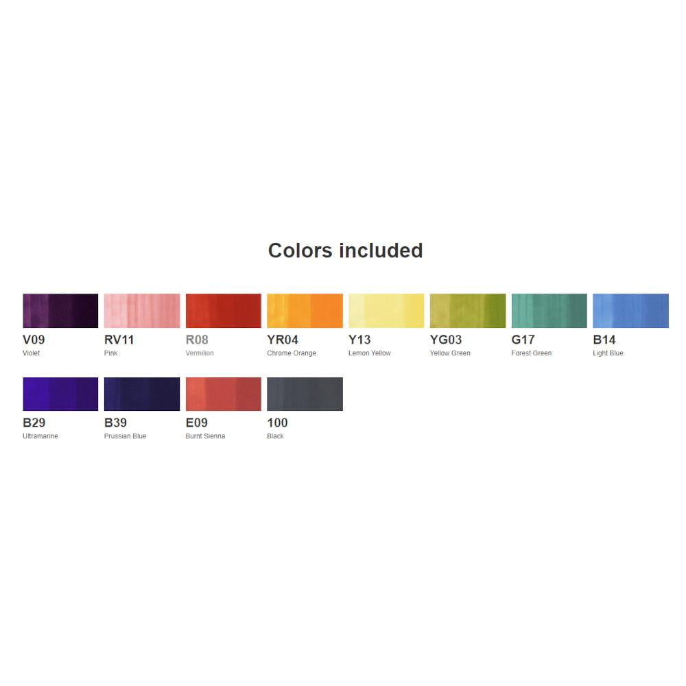 Midoco.ca: Copic Classic Marker Basic Set 12pk – Midoco Art