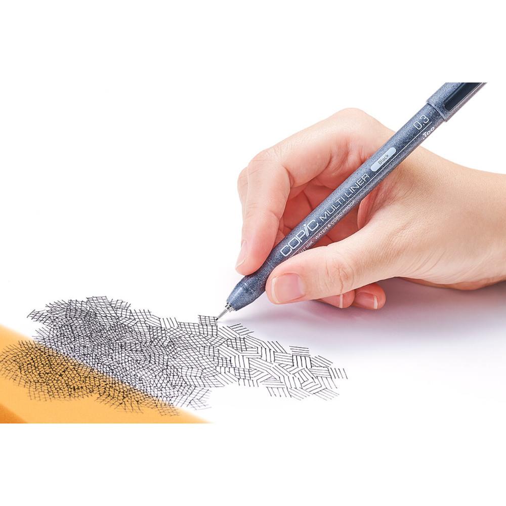 Midoco.ca: Copic Multiliner Pen Set A Black 4pk – Midoco Art
