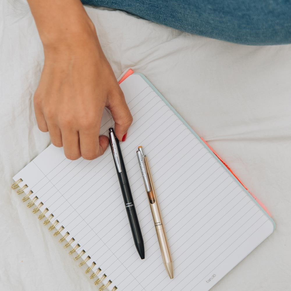 Sarasa Grand Retractable Gel Pen by Zebra Gold Barrel – Midoco Art