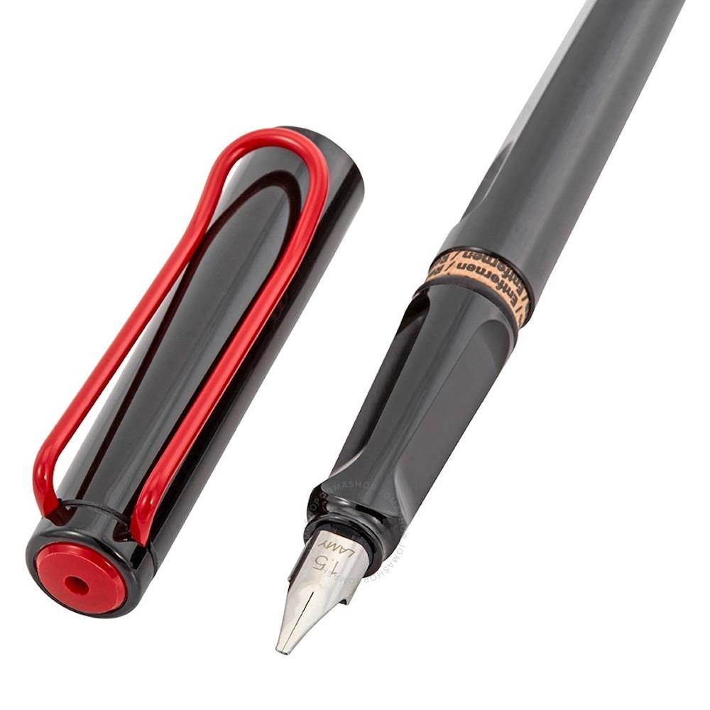  Lamy Joy 1.5mm Calligraphy Fountain Pen, Black and Red – Midoco  Art & Office Supplies