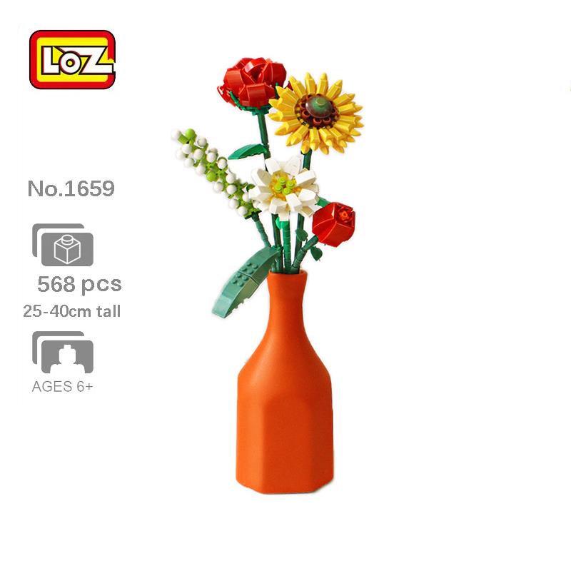 LOZ Mini Block Kit - Eternal Sunflower Rose Saffron Hypericum