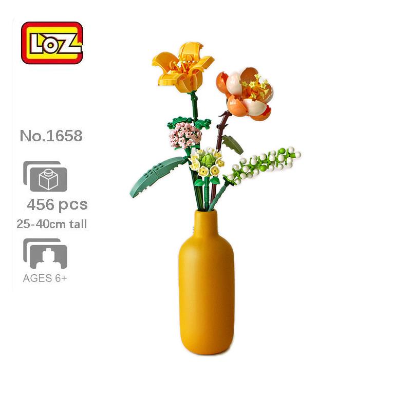 LOZ Mini Block Kit - Eternal Hibiscus Lily Daisy Hydrangea Flowers