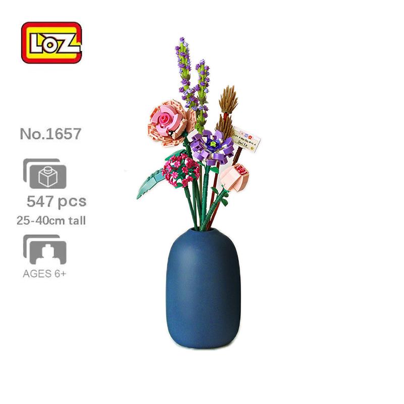 LOZ Mini Block Kit - Eternal Rose Camellia Lavender Orchid Flowers