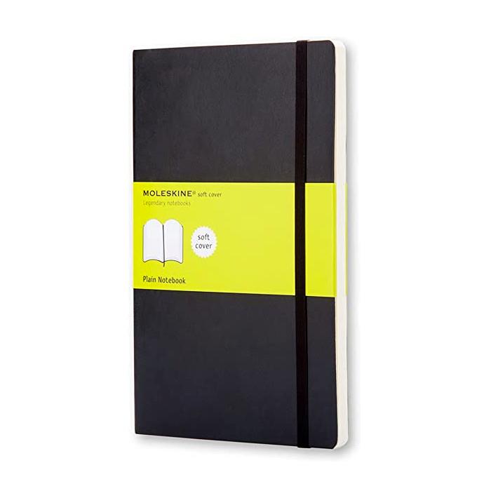 Moleskine Large Plain Softcover Notebook - Black – Midoco Art