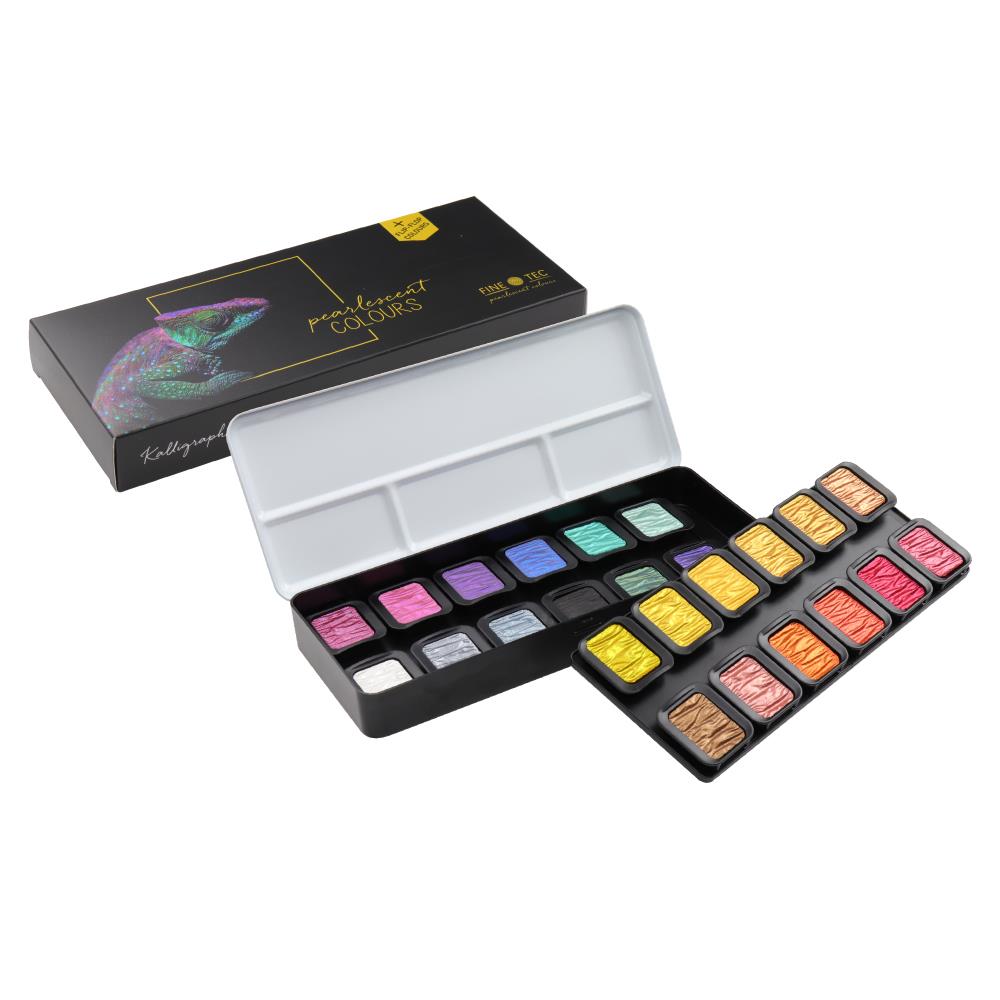 Midoco.ca: Finetec Mica Pearlescent Watercolour Set 24pk – Midoco