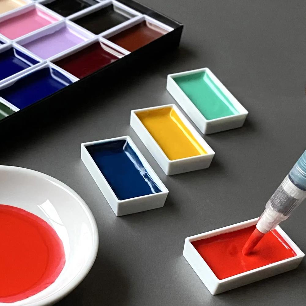 Kuretake Gansai Tambi – Acquerello Giapponese In Cialda Grande, Colore Blu, 8g – Colore Intenso E Stesura Veloce Per Biglietti E Illustrazioni