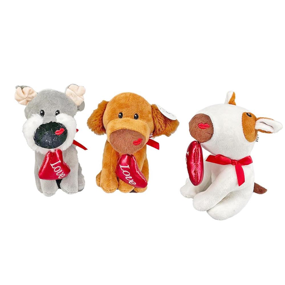 CTG Valentines Plush Dog with Heart – Midoco Art Office Supplies