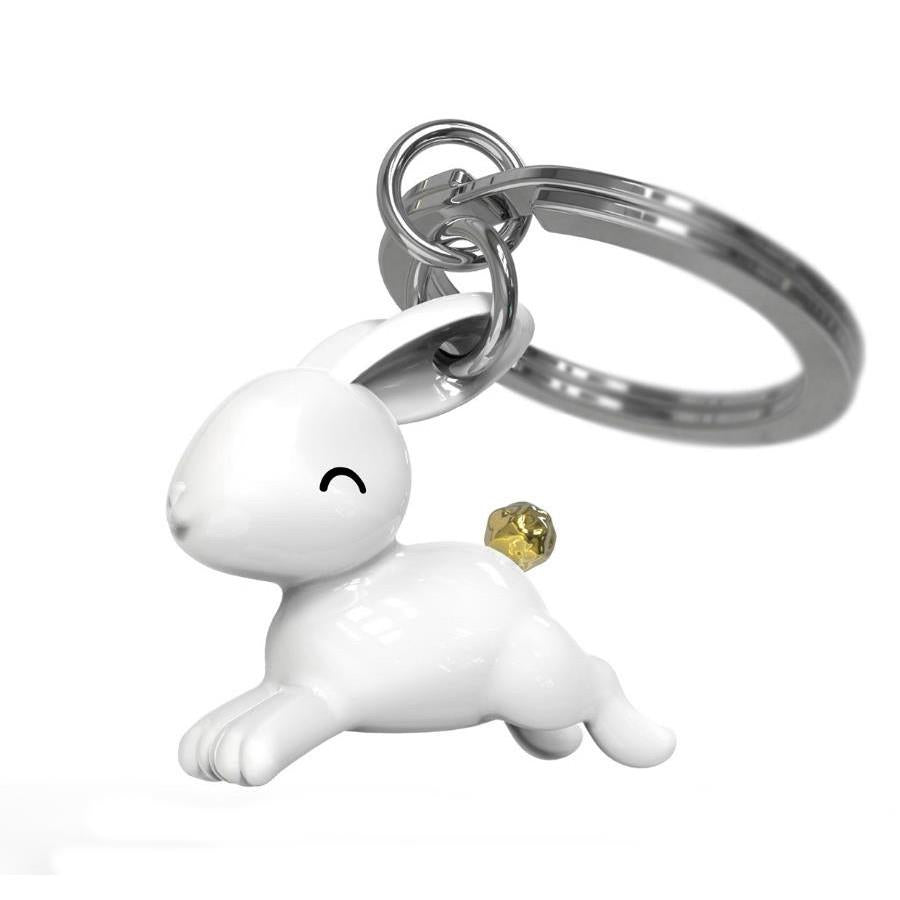 Metalmorphose Keychain - Jumping Bunny Key Ring – Midoco Art