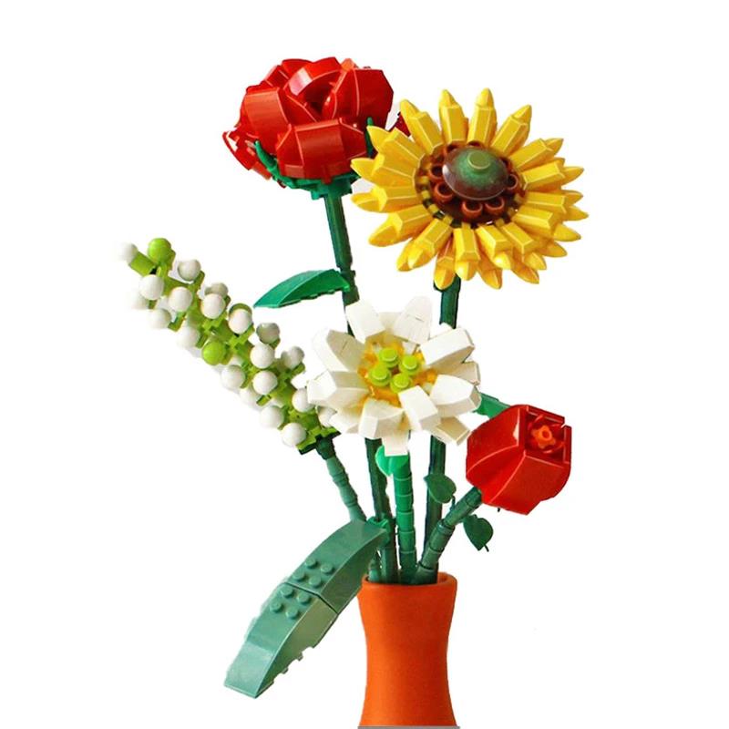 LOZ Mini Block Kit - Eternal Sunflower Rose Saffron Hypericum