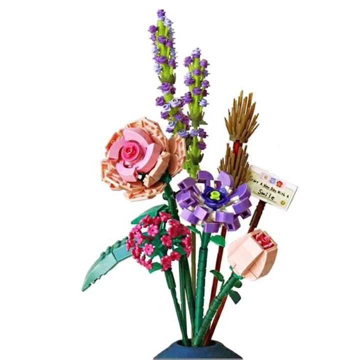 LOZ Mini Block Kit - Eternal Rose Camellia Lavender Orchid Flowers