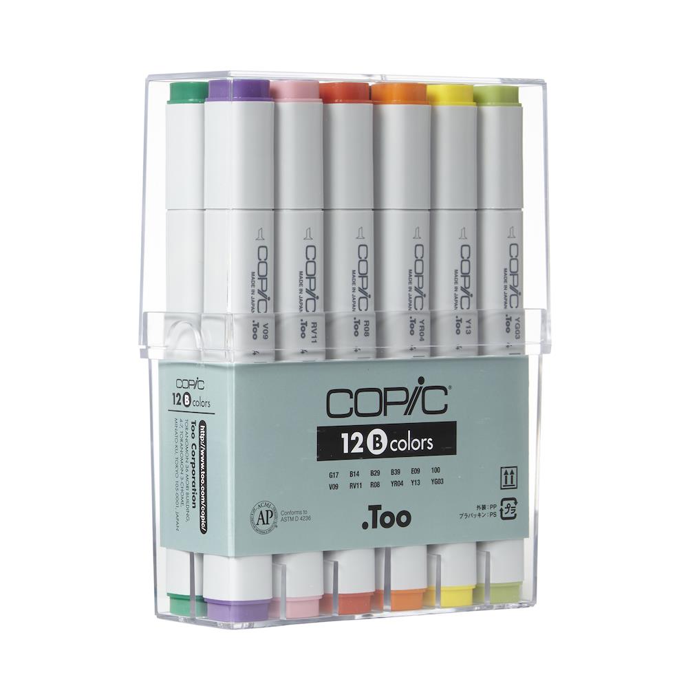 Midoco.ca: Copic Classic Marker Basic Set 12pk – Midoco Art