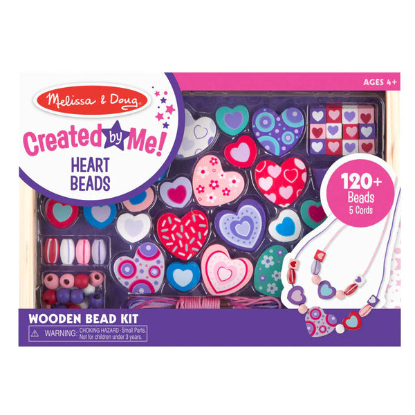 Melissa & Doug Created by Me! Heart Beads Wooden Bead Jewellery Kit