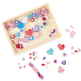Melissa & Doug Created by Me! Heart Beads Wooden Bead Jewellery Kit
